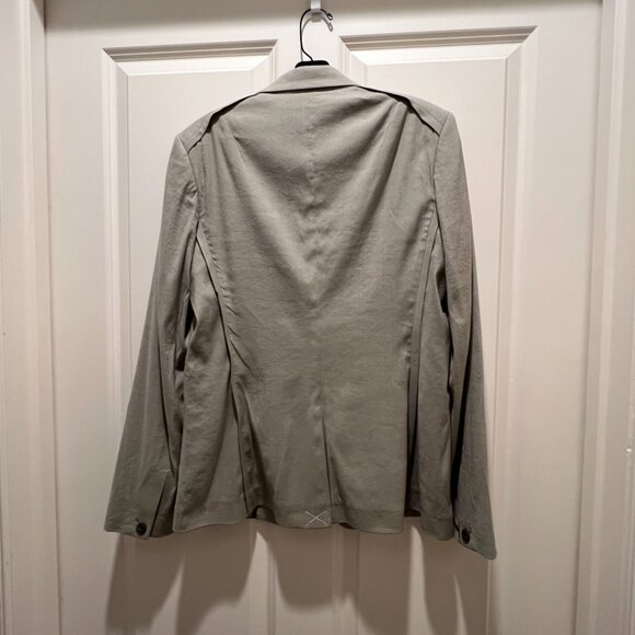 Rag & Bone Olive Linen Blend Jacket Size 8 - Picture 3 of 10